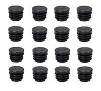 16 tapones redondos de plástico de 14 mm para sillas, mesas, muebles, suelo, inserto de patas de silla