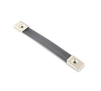 175 mm chapado en níquel soporte de Funda de repuesto de plástico negro mango