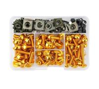 177 Piezas De Tornillos para Carenado Motocicleta para Yamaha MT 07 para Tenere 700 FZ6 09 Tmax R1 R3 para Tracer 900 GT(Gold)