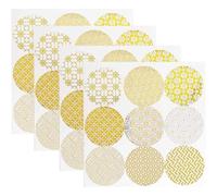 18 Sheets Decorative Gold Circle Envelope Sealing Stickers Gift Box Stickers Party