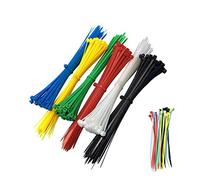 180 Piezas Bridas Para Cables, 300mm X 3,6mm Bridas De Nylon De Color, Rojo, Amarillo, Azul, Verde, Blanco, Negro, 30 Por Color