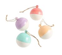 1815 - Juego de 4 Adornos Redondos navideños esmaltados