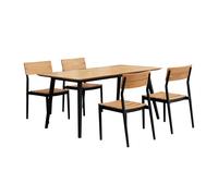 1898 Conjunto de comedor Björnö con 4 sillas de teca