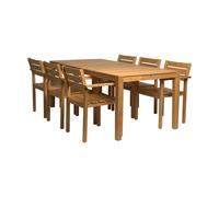 1898 Conjunto de comedor Sköndal con 6 sillas de teca