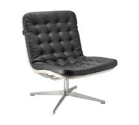 1898 Sillón giratorio Loholm Cuero negro-Bern Beige 0341