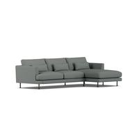 1898 Sofá Bredhult Caleido Grey 1240-acero negro. 2.5 plazas C1