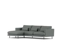 1898 Sofá Bredhult Caleido Grey 1240-acero negro. 2.5 plazas C2