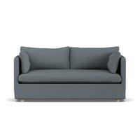 1898 Sofá Linnevik Same Blue 6678-roble blanco aceitado. 2 plazas. con faldón