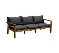 1898 Sofá Stockaryd de 3 plazas teak/dark grey