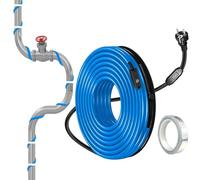 18M - Cable calefactor anticongelante con termostato y RCD, 25 W/m para tuberías y plantas