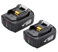 18v 5ah,Batería de Repuesto para Makita BL1850B BL1840 BL1840B BL1850 BL1860B LXT400 194204-5 con indicador de Nivel de Carga,2 Piezas