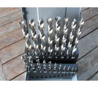 19 Piezas Hss-G din Acero Broca en Espiral Broca para Metal Set Kit Ø 1-10MM