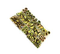 190 Piezas Juego de Tuercas Remachables M3 a 12 Surtidas | Chapas Metálicas Finas y Paneles Plásticos, Kit de Reposición para Casa y Bricolaje, Caja Surtida