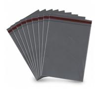1ABOVE Paquete de 50 bolsas de polietileno autoadhesivas para envíos postales, color gris, paquete de correo, paquete de 9 x 12 pulgadas