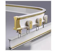 1m 2m 3m 4m 5m 6m 7m 8m 9m 10m 11m 12m Riel para Cortinas, riel Curvo de Alta Resistencia para Cortinas (Montaje en Pared, 5,5m/18 pies)