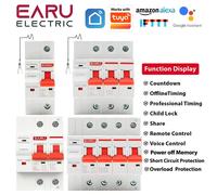 1P 2P 3P 4P TUYA APP WIFI Disyuntor temporizador Control remoto por voz Smart Life Interruptor inteligente automático WIFI