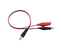 1PC 2 clip a 1 macho o hembra DC adaptador de conector clavija alimentación 5,5 * 2,1mm Clips cables prueba cocodrilo(1PC Male)