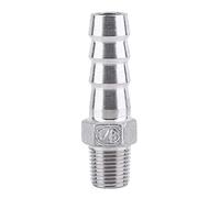 1pc connexteur Tubo de púas con rosca adaptador DFE cola de manguera (acero inoxidable SS304 1/8~3/4