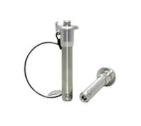 1pc de pasador de bloqueo de bola con resorte de acero inoxidable de diámetro 9.5mm, pasador de localización de liberación rápida con cordón anti-pérdida, 9.5x30mm