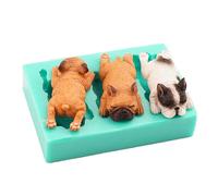 1PC Fondant Cake Puppy Dog Silicone Mould Chocolate and ice Mold DIY Candy Mold Handmade Soap For Cakes, Brownies, Puddings