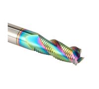 1pc HRC58° Rough Machining End Mills Solid Carbide Roughing Mill 3-flutes 3~20mm CNC Tungsten Steel Milling Cutter For Aluminum(D20x50x20Dx100L)