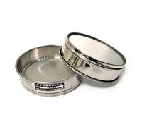 1pc Lab Sieve 12-200 Malla de Acero Inoxidable Estándar Tamiz de Prueba Dia 20 cm Muestreo Tamiz de harina con Marco de perforación de Doble Capa (Size : 100 Mesh(0.15mm))