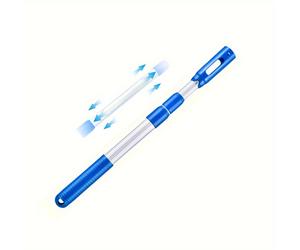 1pc Palo de piscina, Palo telescópico de aluminio de 17-36 pulgadas para red/cepillo/cabezal de aspiradora de piscina y herramientas de limpieza de piscina, Junta tipo de plástico