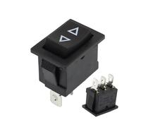 1PCS KCD1 ON-Off 15 * 21mm Black 3 Pin / 6 pin On/Off/On Rocker Switch AC 6A/250V10A/125V(3 pin Self Reset)