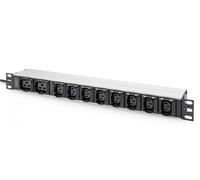Digitus Regleta de 19" - 10 tomas (8x C13, 2x C19) - Enchufe C20 - 1HE - 250VAC 50/60Hz 10A