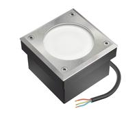 1x GX53 adoquines suelo luz empotrada NEOLUM para exterior IP67 angular 10 x10cm