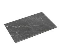 1x Negro 30cm x 20cm Tabla de Cortar de Mármol Rectangular - Antideslizante Cocina Queso Pan Carne Corte Servicio Encimera Tableros - Por Argon Tableware