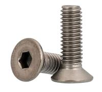 2-10 tornillos de titanio DIN7991 m2 m2,5 m3 m4 m5 m6 m8 m10 TA2 GR2 titanio hexagonal plano avellanado tornillo allen (60MM_M2.5 10PCS)