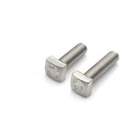 2-10 Uds. Pernos de cabeza cuadrada de acero inoxidable 304 M4 M5 M6 M8 M10 M12 tornillos estructurales de grado C sujetador resistente for construcción(8mm,M10 (2pcs))
