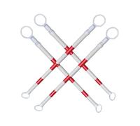 2 4 6 8 10 12 16 20 Piezas Barras De Cono De Tráfico Retráctiles Barrera Reflectante Ajustable For Conos De Tráfico Barrera Barra Cono Conexión Ampliable(6pcs)(Red and White,4Pcs)