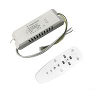2,4 G RF LED T-driver AC85-265 V mando a distancia fuente de alimentación 12 W-60 W T-Transformador con K-urzschluss Überlast protección para lámparas de techo panel luz W-eiß (12-18 W)
