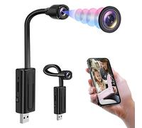2.4Ghz WiFi Cámara Oculta USB HD 1080P Cámara Espía, Mini Espía Oculto InvisibleWiFi Cámara Apoyo Detección de Movimiento y App Vigilancia Remota