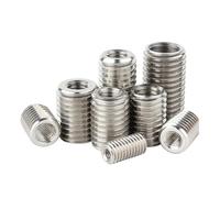 2-5 piezas M2 M3 M4 M5 M6 M8 M10 M12 adaptador de rosca exterior interior tuercas de tornillo convertidor de manga acoplador de tuerca de acero inoxidable 304(Length 12mm,M4-M6 (5pcs))