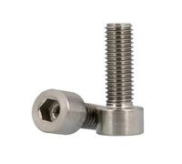 2-5 Uds DIN912 TA2 Tornillo De Cabeza Hexagonal Titanio M3 M5 M6 M8 Gr2(25mm,M3 5PCS)