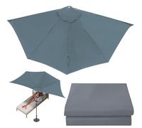 Ø2.7m Protección UV Repuesto Tela Sombrilla Para Porche Delantero/Terraza