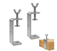 2 Abrazaderas En Forma De C Fijas, Abrazaderas Y Abrazaderas De Acero Inoxidable, Pinzas PequeñAs Para Escritorio, Barandillas De BalcóN Y Fijaciones, Abrazadera En C De Metal, Apertura De Mordaza De