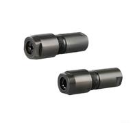 2 adaptadores de amoladora angular a recta para rosca m10, portabrocas modificadas de acero de alto carbono para amoladoras de 100 tipos - Pinzas de 3 mm y 6 mm para corte de pulido
