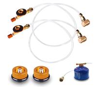 2 adaptadores de cartucho de gas, adaptador de repuesto para estufa de gas para camping, adaptador de repuesto de propano para estufa de gas exterior, adaptador de cartucho de válvula