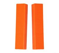 2 almohadillas de goma suave para tornillo de banco de 4, 5, 6 pulgadas, abrazaderas magnéticas que no dañan para metal, madera, plástico, naranja y verde, accesorios de prensa de taladro en forma de