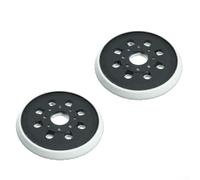 2 almohadillas de lijado de 125 mm para lijadora Bosch GEX125-1AE PEX220 de 8 agujeros, soporte abrasivo de madera y acabado de metal
