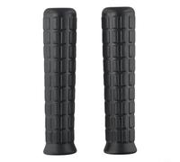 2 asas de goma para carretilla para tubos redondos de 30 mm, antideslizante, absorción de golpes, repuesto de agarre de carretilla de jardín negro y fundas de mango de camión de mano (114 x 20 mm)