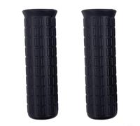 2 asas de goma para carretilla para tubos redondos de 30 mm, antideslizante, absorción de golpes, repuesto de agarre de carretilla de jardín negro y fundas de mango de camión de mano (122 x 30 mm)