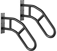 2 barandillas para escaleras exteriores, de montaje en pared, para 1 a 3 escalones, con una longitud de 29 pulgadas
