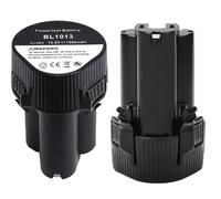 2 Batería de Repuesto para Makita 10,8V BL1013 | BL1014 | Compatible con Makita 194550-6 194551-4 195332-9 CC300D CL100DW CL102DZ DF030DWE DT01Z FD02W HP330DWX