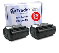 2 baterías de ion de litio 36 V/40 V/4000 mAh compatible con Ryobi OP40501 OP40601 OP40602 OP4060A OP4075A BCL3650F BCL-3620 BCL3650F RY36B60A RY36B90A