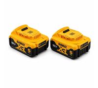 2 baterías de repuesto de 18V y 5,0Ah de iones de litio, compatibles con DEWALT 18V XR – batería para herramientas de 5000mAh – pack doble / juego de 2 unidades